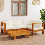 Tuinloungeset 5-delig acaciahout 100x60 cm