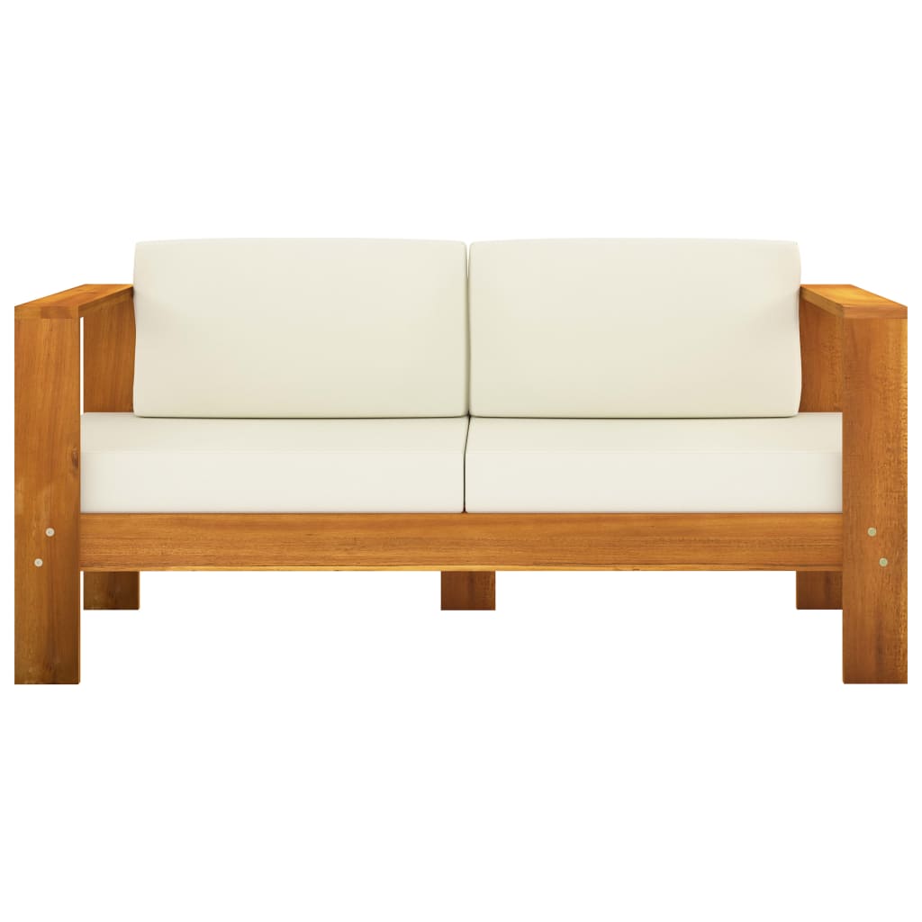 8-delige tuinloungeset met kussens 100x60 cm acaciahout