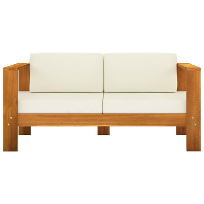 8-delige tuinloungeset met kussens 100x60 cm acaciahout