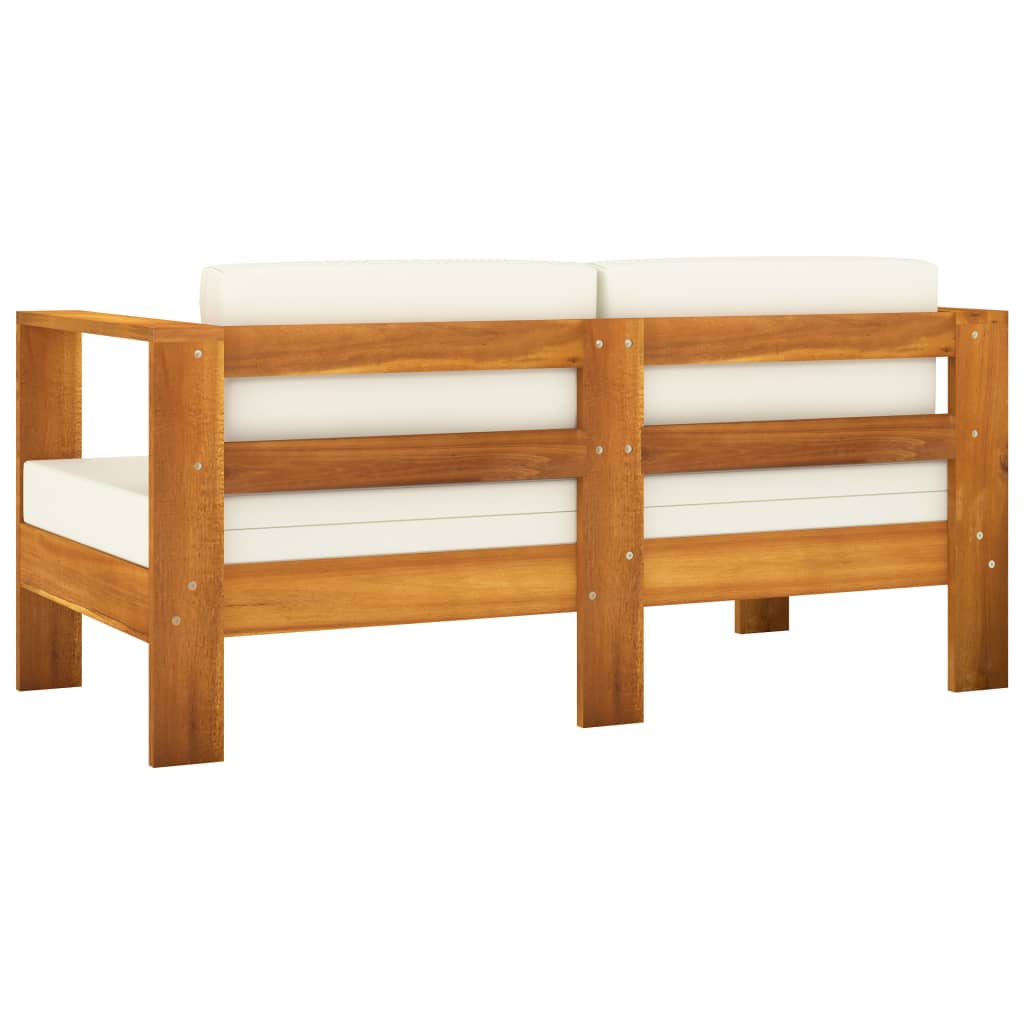 8-delige tuinloungeset met kussens 100x60 cm acaciahout