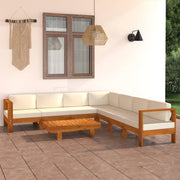 Loungeset 8-delig acaciahout 100x60 cm