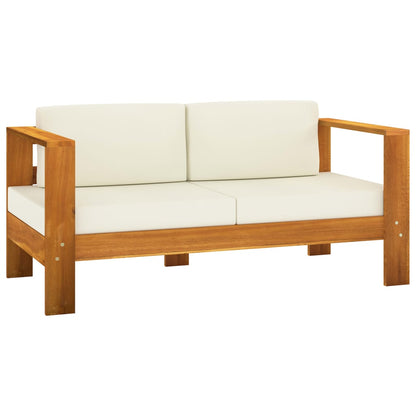 10-delige tuinloungeset met kussens 100x60 cm acaciahout