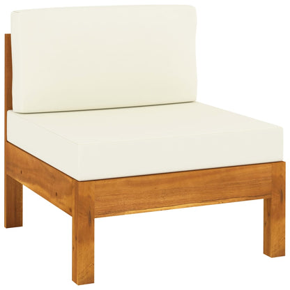 10-delige tuinloungeset met kussens 100x60 cm acaciahout