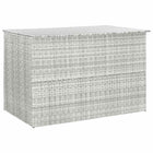 Tuinbox 150x100x100 cm poly rattan lichtgrijs