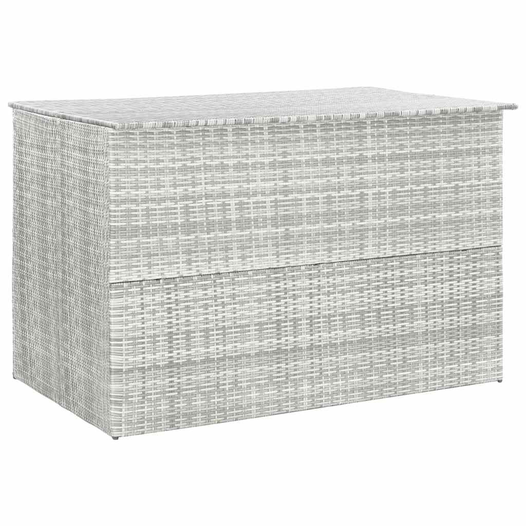 Tuinbox 150x100x100 cm poly rattan lichtgrijs