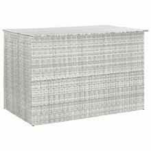 Tuinbox 150x100x100 cm poly rattan lichtgrijs