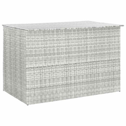 Tuinbox 150x100x100 cm poly rattan lichtgrijs