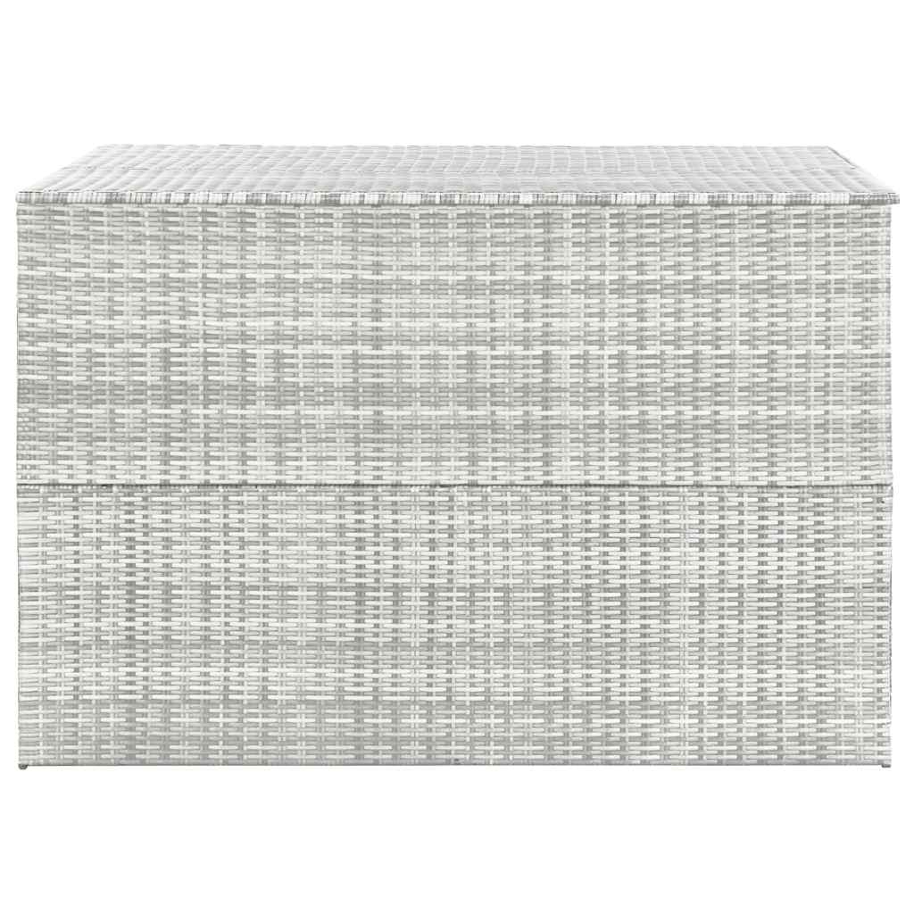 Tuinbox 150x100x100 cm poly rattan lichtgrijs