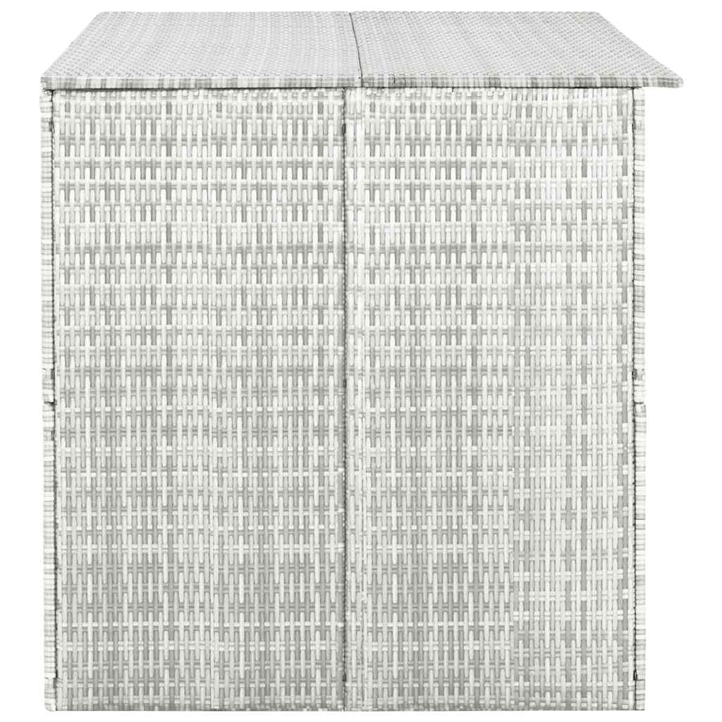 Tuinbox 150x100x100 cm poly rattan lichtgrijs