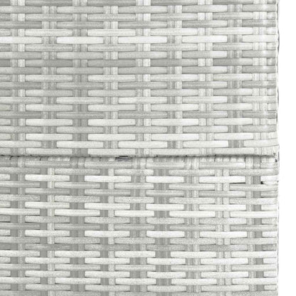 Tuinbox 150x100x100 cm poly rattan lichtgrijs