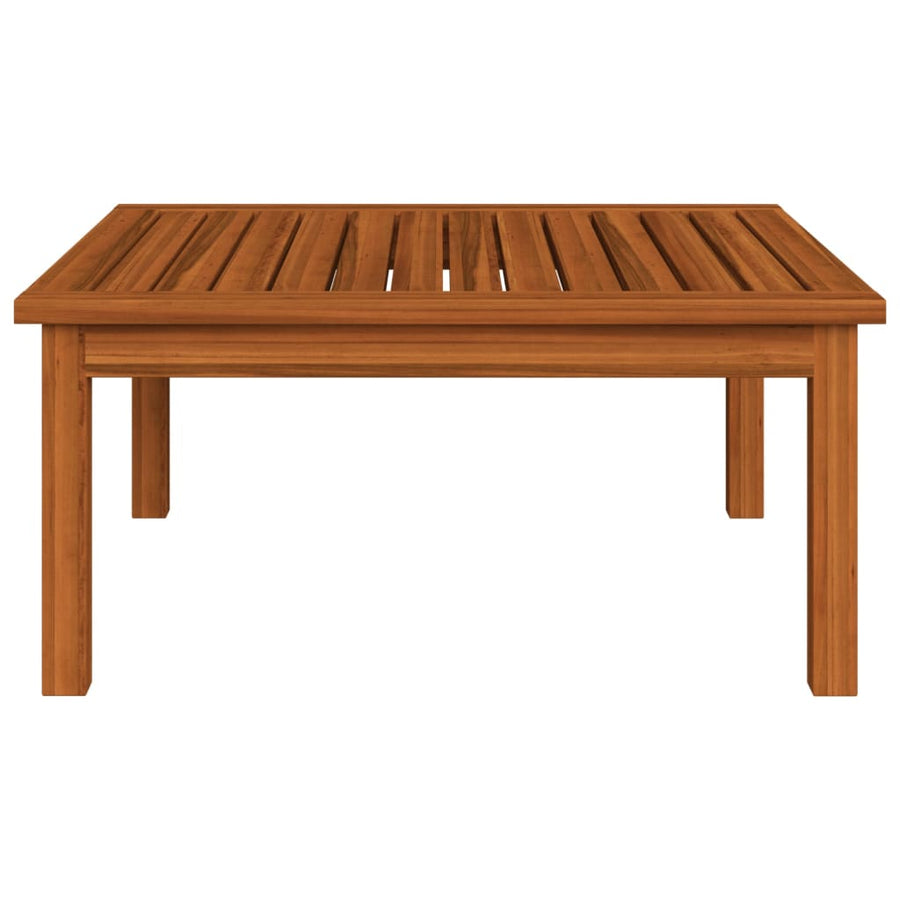 2-Delige Loungeset Met Kussens Massief Acaciahout Middenbank + salontafel