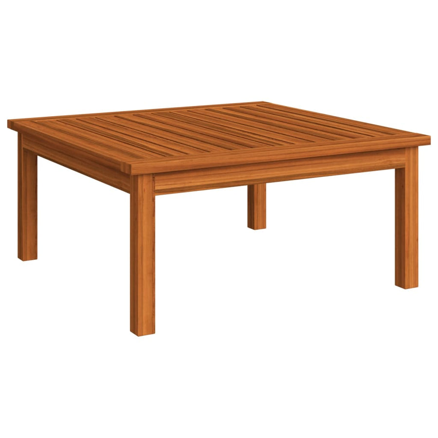 2-Delige Loungeset Met Kussens Massief Acaciahout Middenbank + salontafel