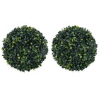 Kunstbuxusbollen 2 st 45 cm groen