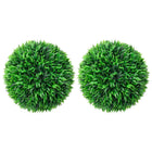 Kunstbuxusbollen 2 st 38 cm groen