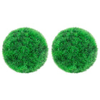 Kunstbuxusbollen 2 st 22 cm groen