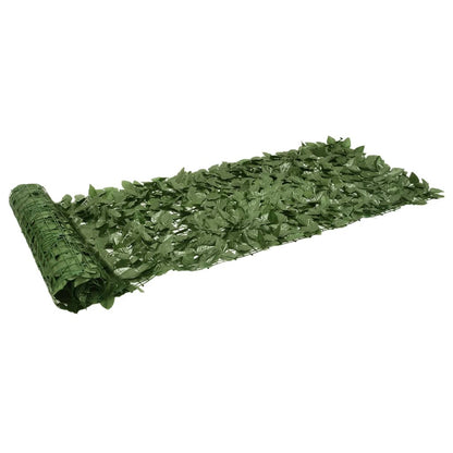 Balkonscherm Met E Bladeren 500 x 75 cm Donkergroen