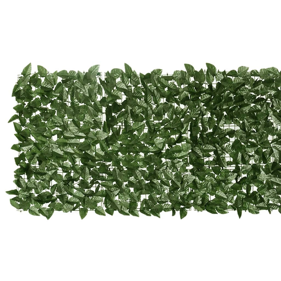 Balkonscherm Met E Bladeren 500 x 75 cm Donkergroen