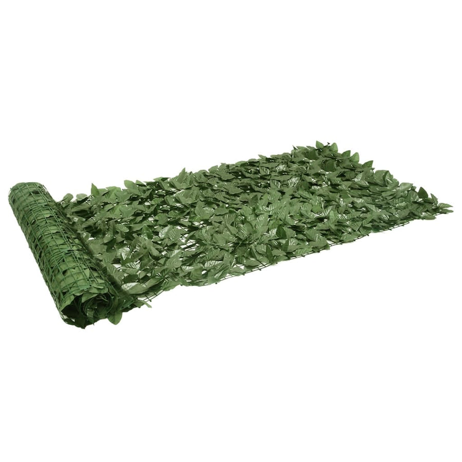 Balkonscherm Met E Bladeren 600 x 100 cm Donkergroen