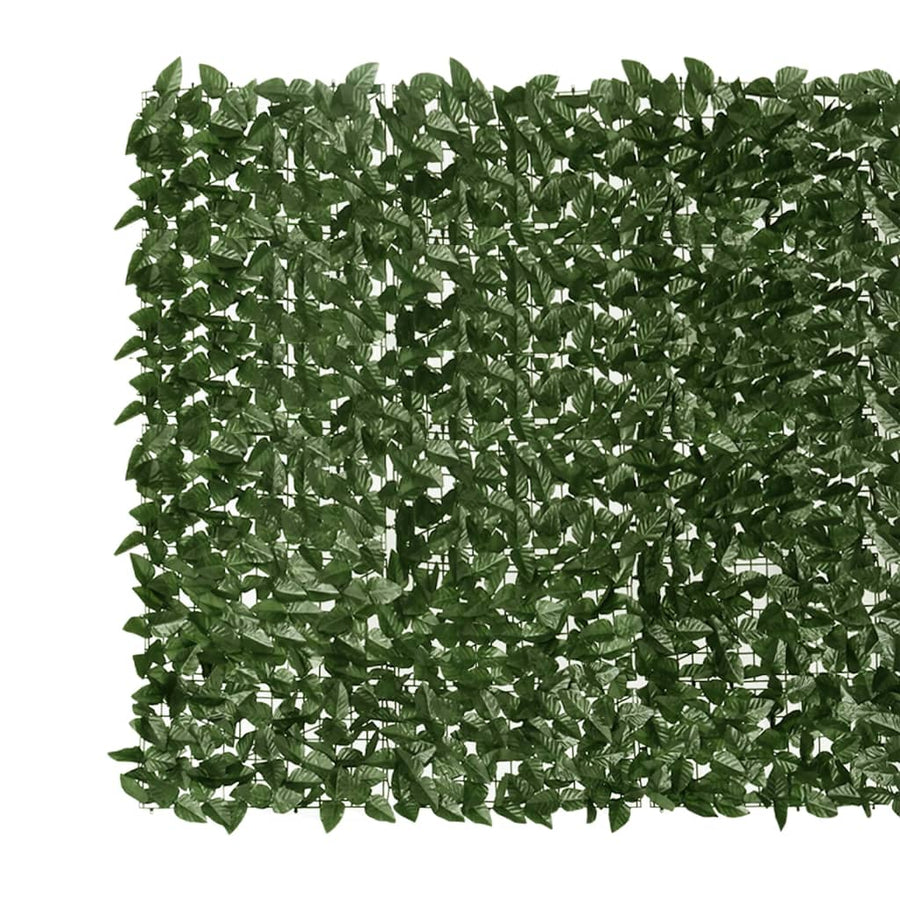 Balkonscherm Met E Bladeren 400 x 150 cm Donkergroen