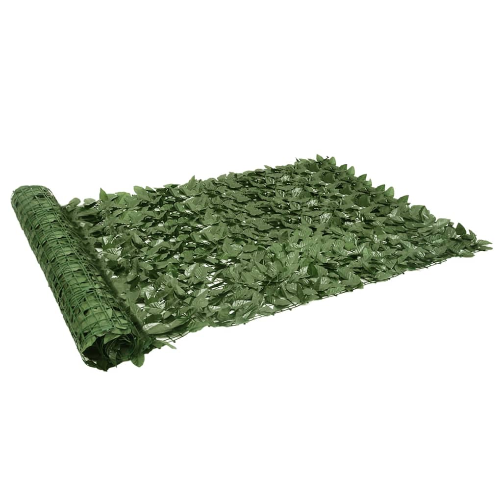 Balkonscherm Met E Bladeren 600 x 150 cm Donkergroen