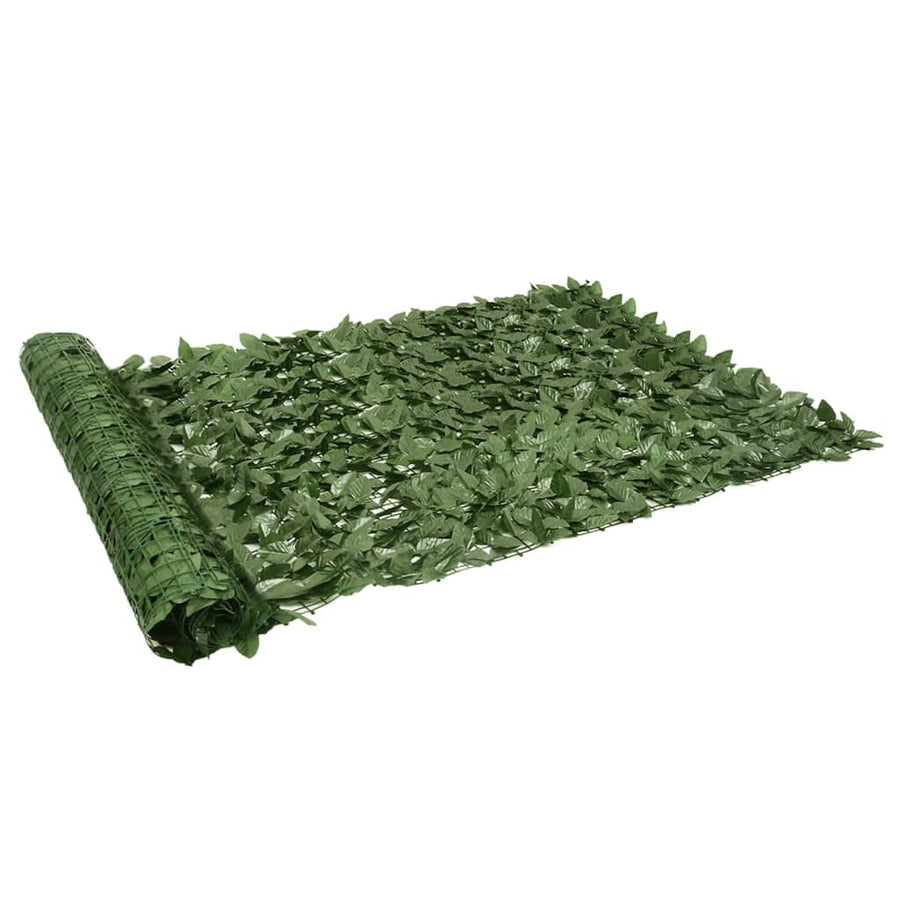 Balkonscherm Met E Bladeren 600 x 150 cm Donkergroen