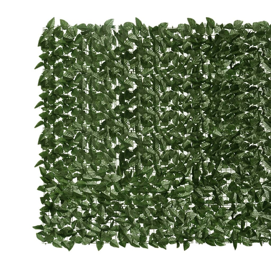 Balkonscherm Met E Bladeren 600 x 150 cm Donkergroen
