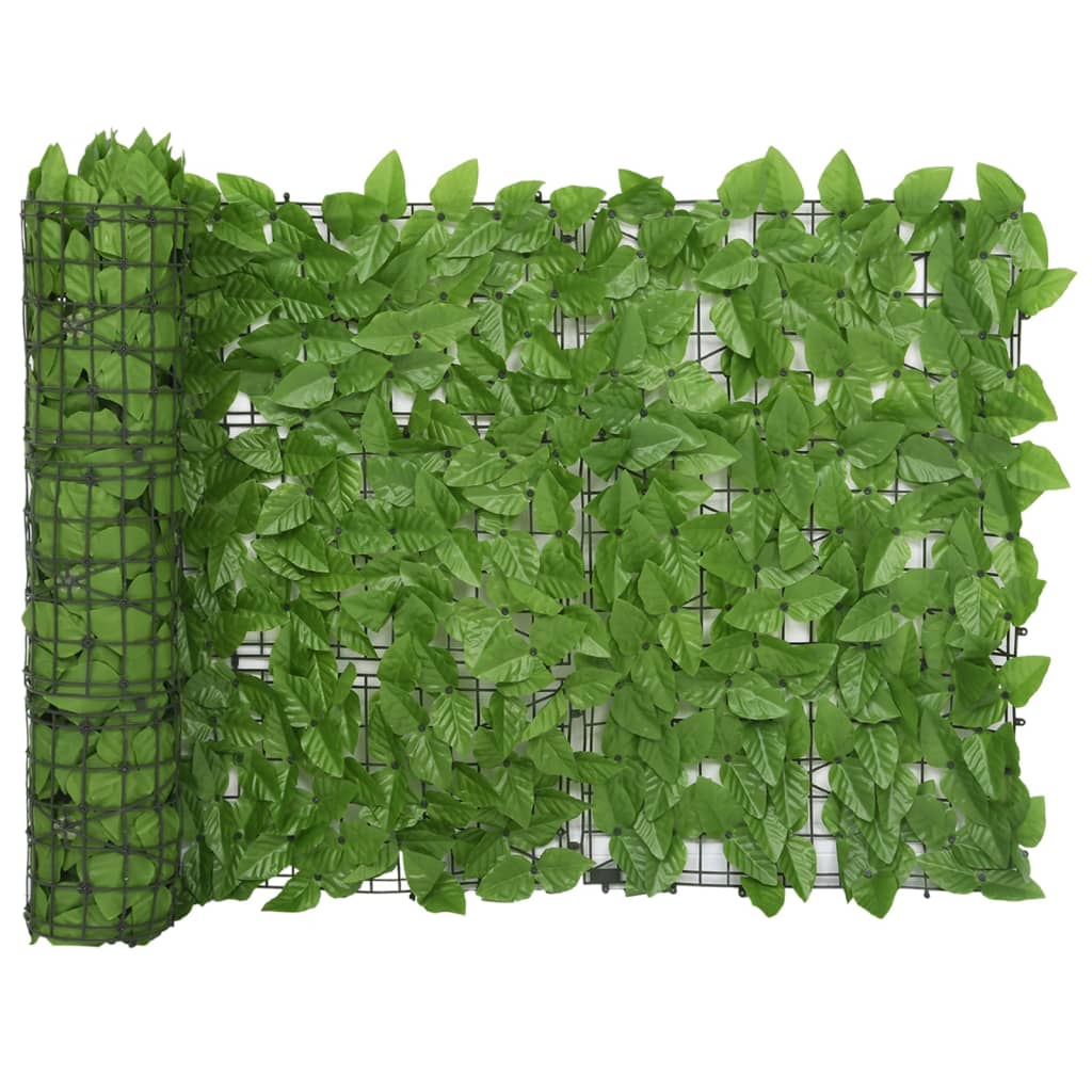 Balkonscherm Met E Bladeren 500 x 75 cm Groen