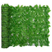 Balkonscherm 300x100 cm groen bladeren