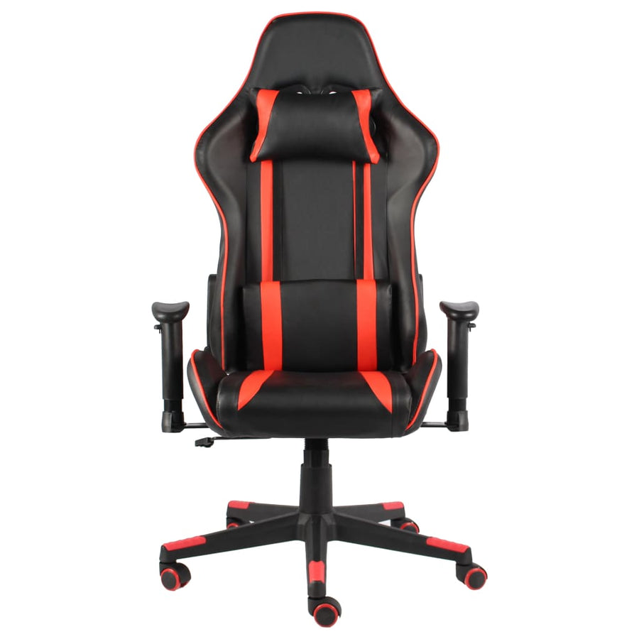 Gamestoel Draaibaar Pvc Rood Zonder voetensteun