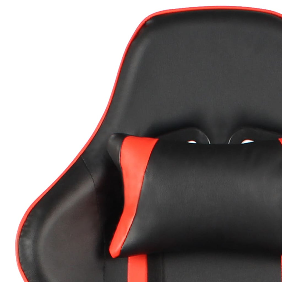 Gamestoel Draaibaar Pvc Rood Zonder voetensteun