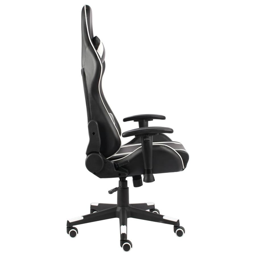 Gamestoel Draaibaar Pvc Wit Zonder voetensteun