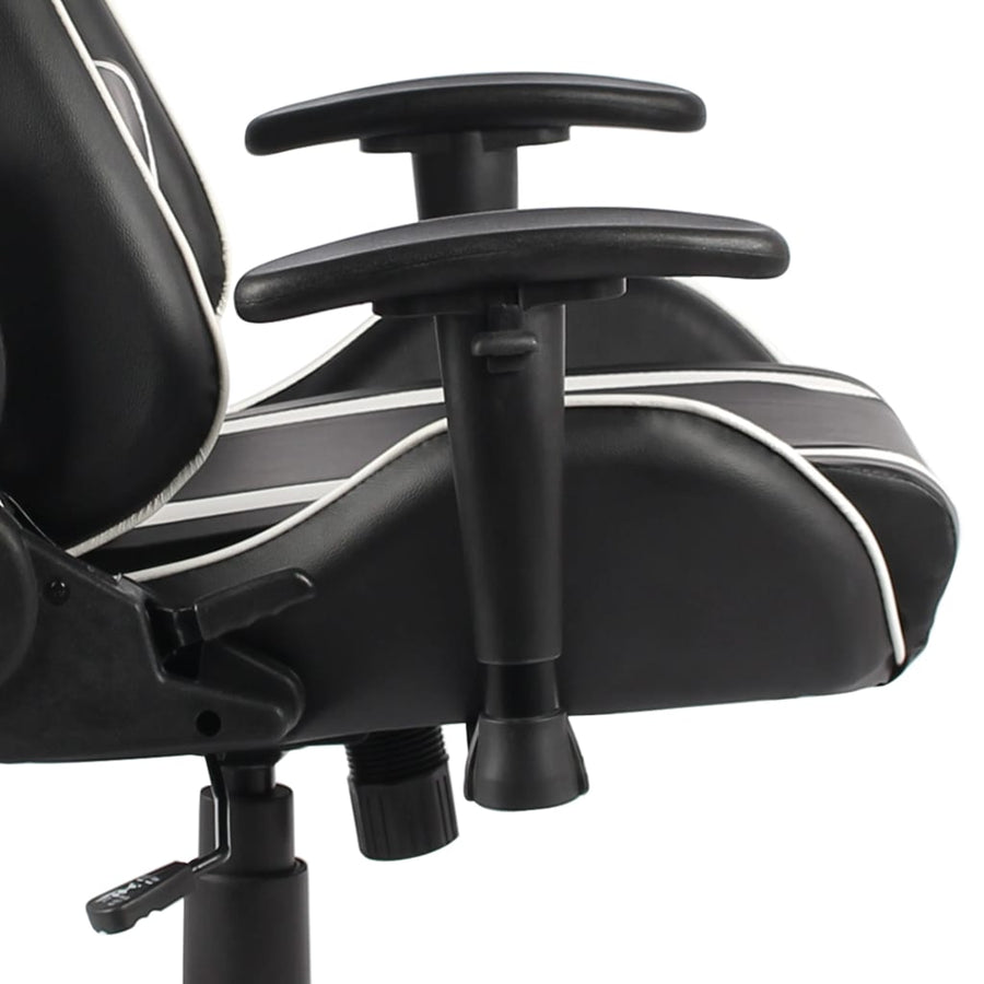 Gamestoel Draaibaar Pvc Wit Zonder voetensteun