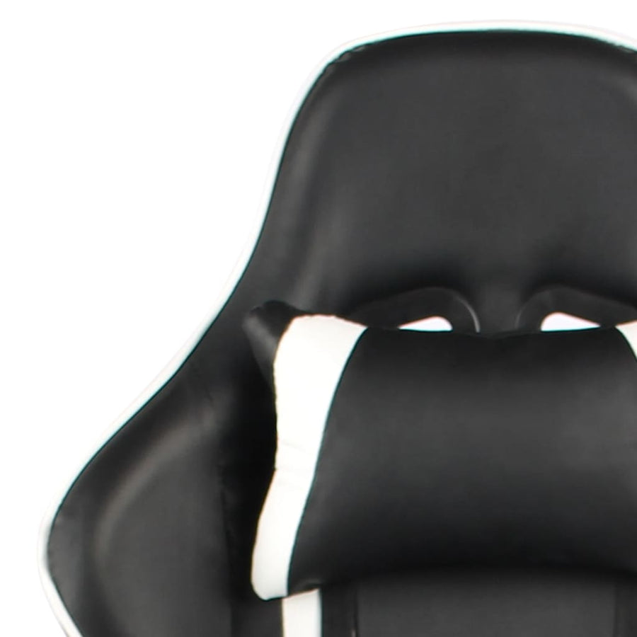 Gamestoel Draaibaar Pvc Wit Zonder voetensteun