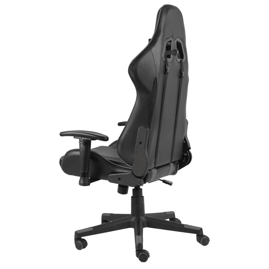 Gamestoel Draaibaar Pvc Grijs Zonder voetensteun