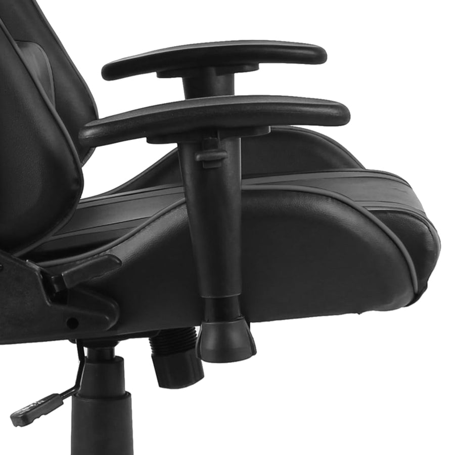 Gamestoel Draaibaar Pvc Grijs Zonder voetensteun