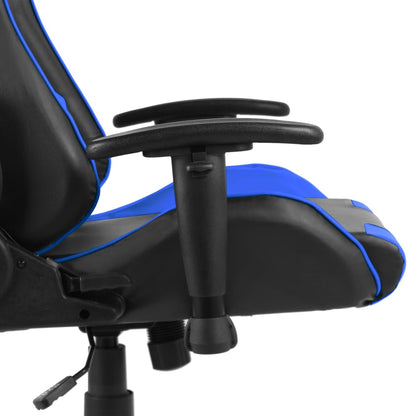 Gamestoel Draaibaar Pvc Blauw Zonder voetensteun