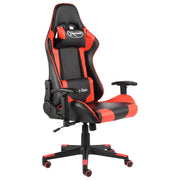 Gaming chair swivel PVC red