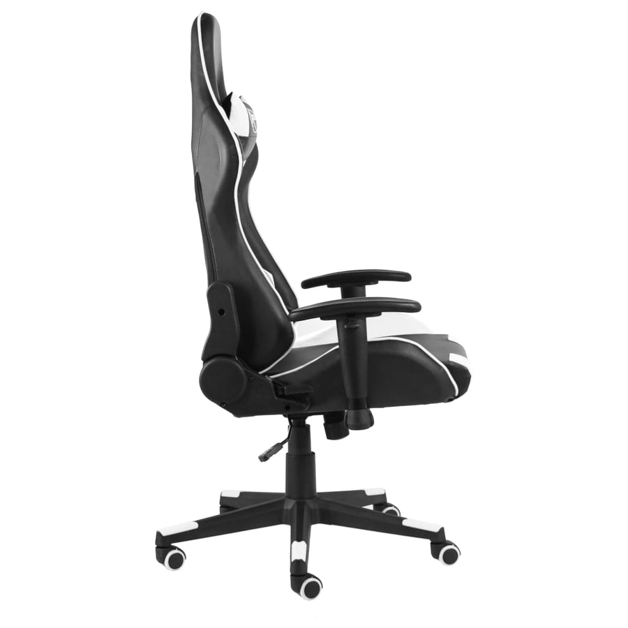 Gamestoel Draaibaar Pvc Wit Zonder voetensteun