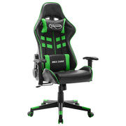 Gamestoel kunstleer zwart groen
