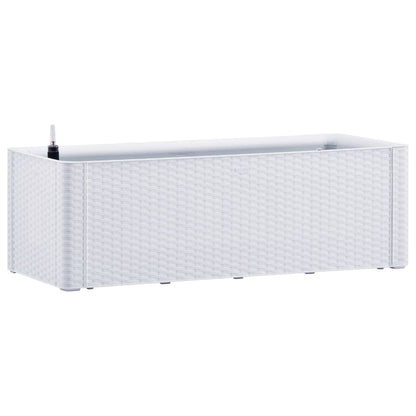 Plantenbak hoog met zelfbewateringssysteem 100x43x33 cm wit 100 x 43 x 33 cm Wit