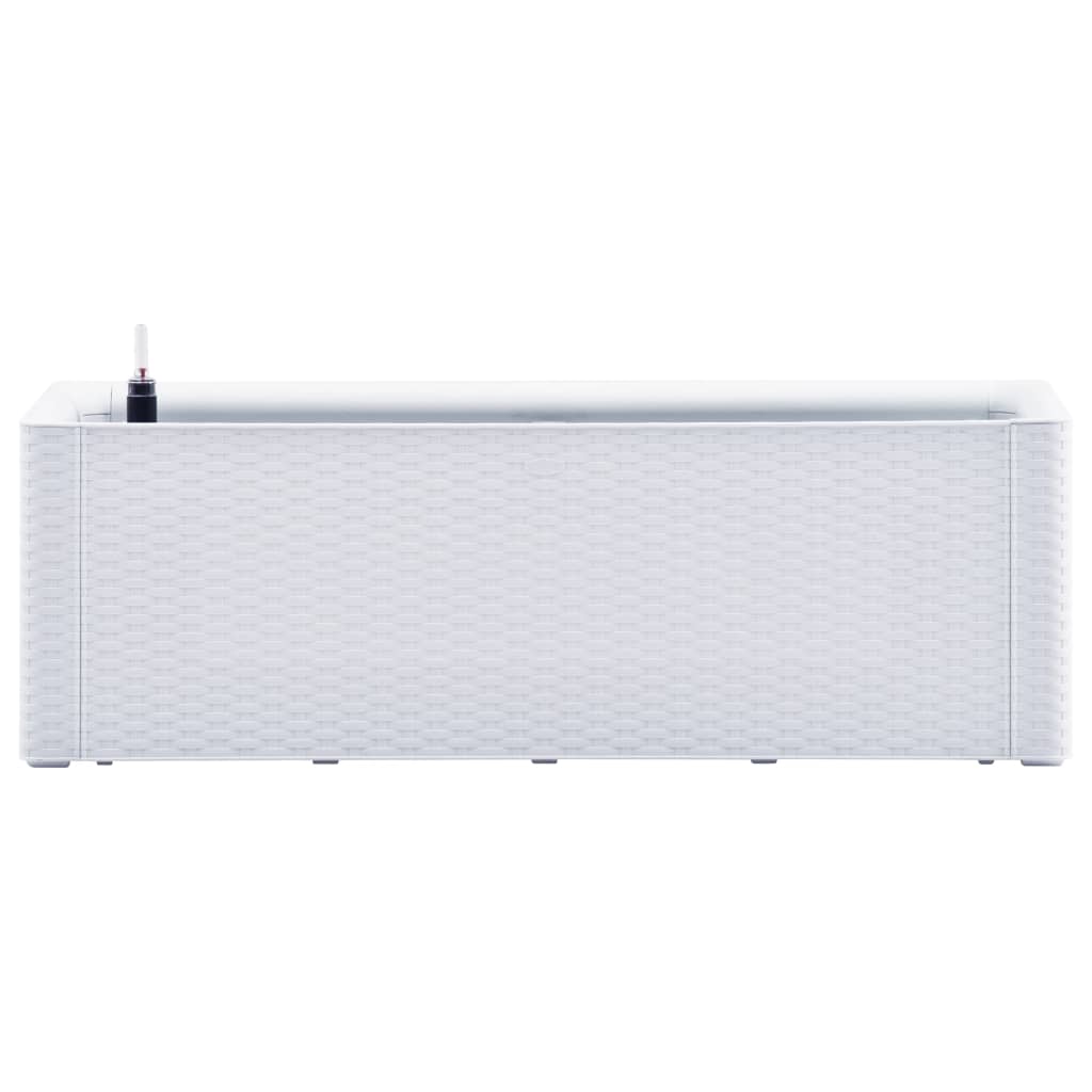 Plantenbak hoog met zelfbewateringssysteem 100x43x33 cm wit 100 x 43 x 33 cm Wit