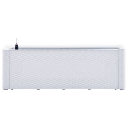 Plantenbak hoog met zelfbewateringssysteem 100x43x33 cm wit 100 x 43 x 33 cm Wit