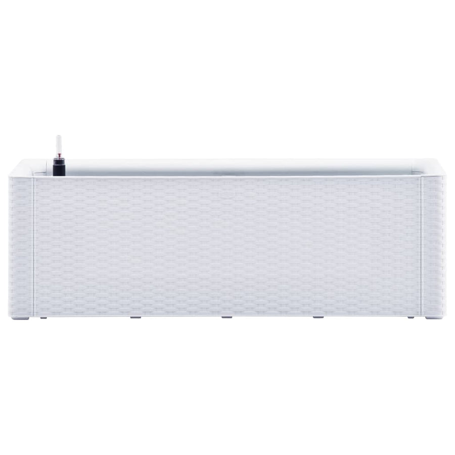 Plantenbak hoog met zelfbewateringssysteem 100x43x33 cm wit 100 x 43 x 33 cm Wit