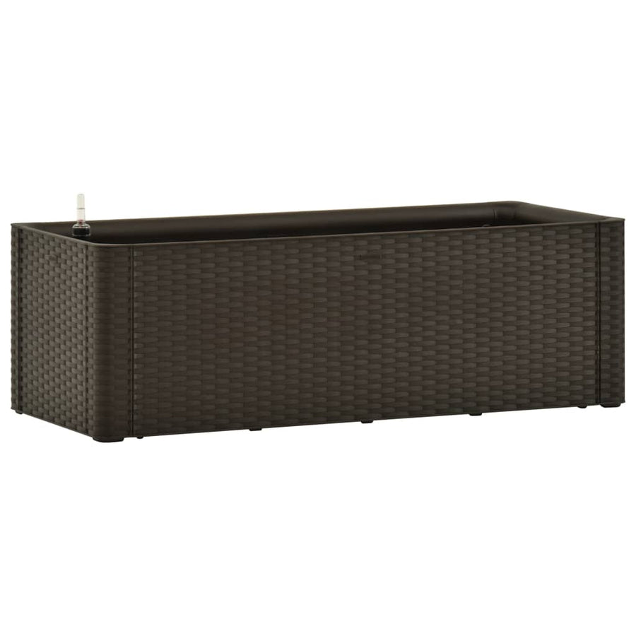 Plantenbak hoog met zelfbewateringssysteem 100x43x33 cm mokka 100 x 43 x33 cm Mokka
