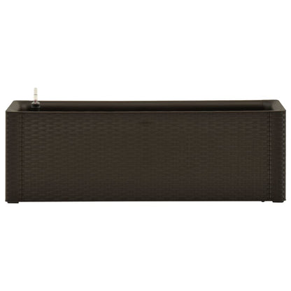Plantenbak hoog met zelfbewateringssysteem 100x43x33 cm mokka 100 x 43 x33 cm Mokka