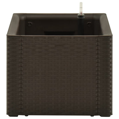 Plantenbak hoog met zelfbewateringssysteem 100x43x33 cm mokka 100 x 43 x33 cm Mokka