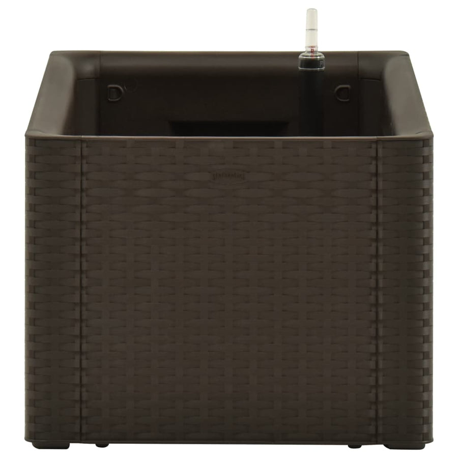 Plantenbak hoog met zelfbewateringssysteem 100x43x33 cm mokka 100 x 43 x33 cm Mokka