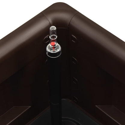 Plantenbak hoog met zelfbewateringssysteem 100x43x33 cm mokka 100 x 43 x33 cm Mokka