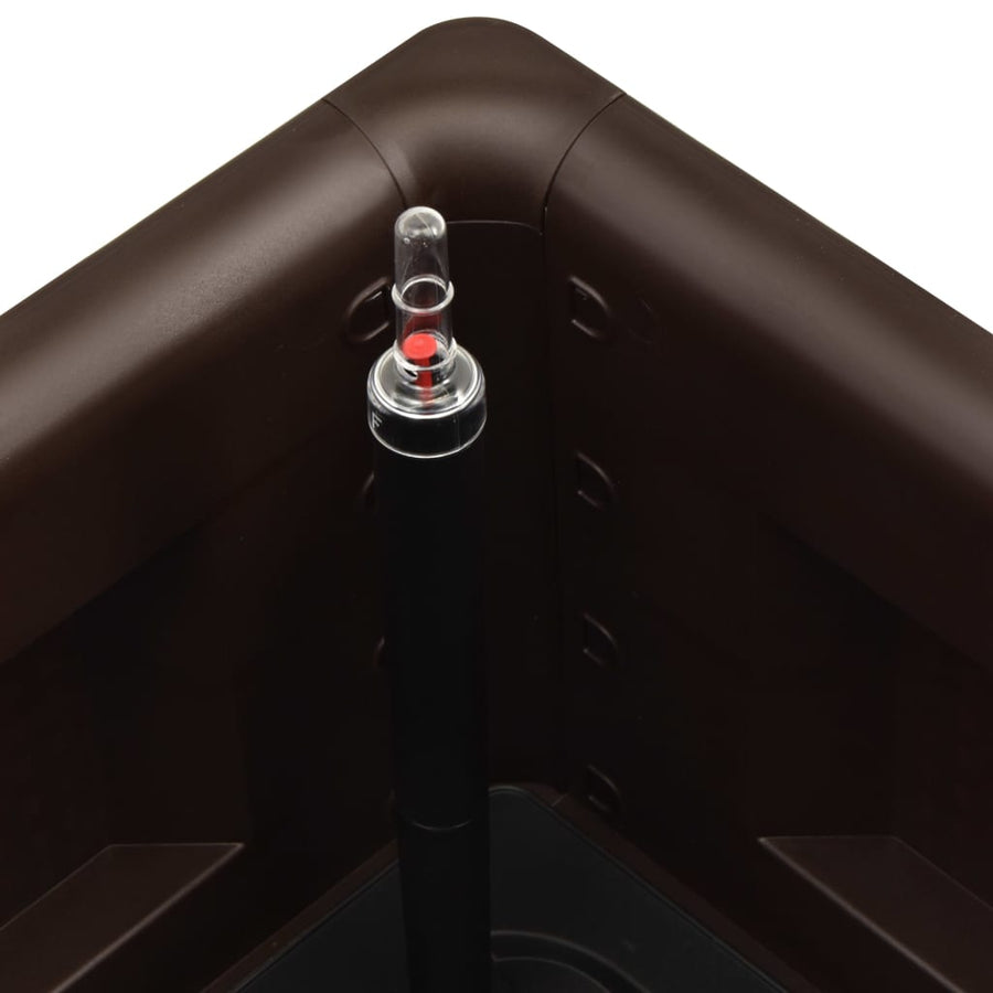 Plantenbak hoog met zelfbewateringssysteem 100x43x33 cm mokka 100 x 43 x33 cm Mokka