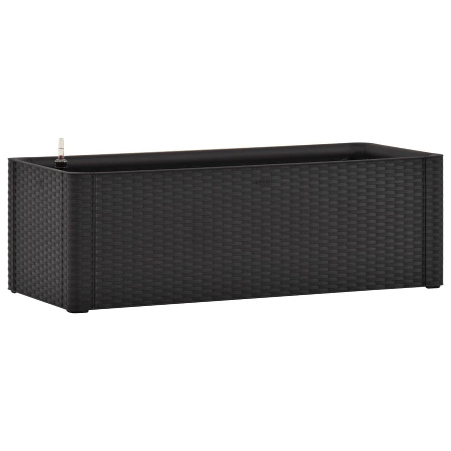 Plantenbak hoog zelfbewateringssysteem 100x43x33 cm antraciet 100 x 43 x 33 cm Antraciet